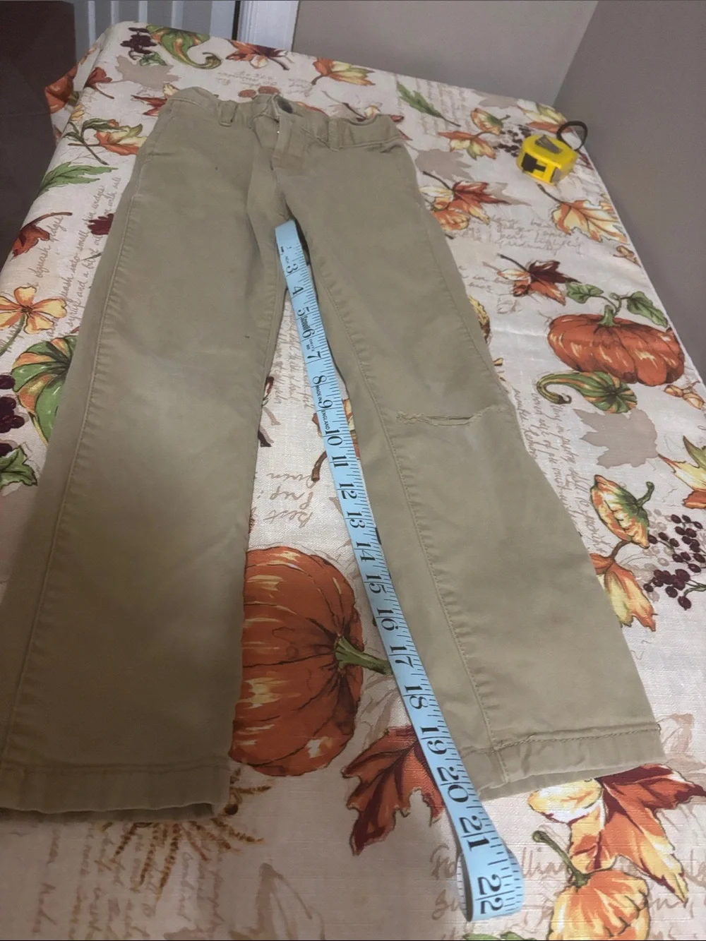Khaki Straight-Leg Pants - Neutral Tan